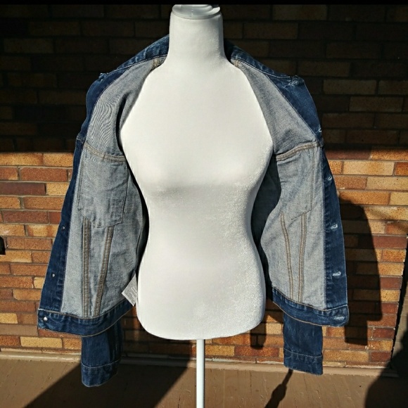 90' Vintage Levi's Denim Jacket Blue Size Medium - Picture 5 of 8